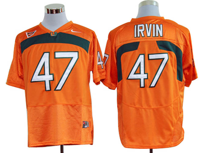 Miami Hurricanes #47 Irvin Orange NCAA Jerseys,We sell and wholesale Miami Hurricanes #47 Irvin Orange NCAA Jerseys on line form chian!