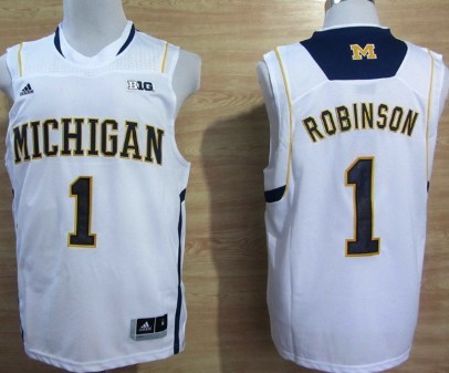 Michigan Wolverines #1 Glenn Robinson III White Big 10 Patch Jerseys,We sell and wholesale Michigan Wolverines #1 Glenn Robinson III White Big 10 Patch Jerseys on line form chian!