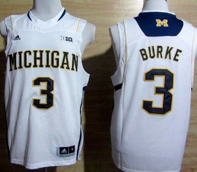 Michigan Wolverines #3 Trey Burke White Big 10 Patch Jerseys,We sell and wholesale Michigan Wolverines #3 Trey Burke White Big 10 Patch Jerseys on line form chian!
