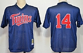 Minnesota Twins #14 Kent Hrbek Mesh Batting Practice Navy Blue Throwback Jerseys,baseball caps,new era cap wholesale,wholesale hats