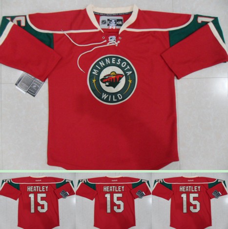 Minnesota Wilds #15 HEATLEY Red Jerseys,We sell and wholesale Minnesota Wilds #15 HEATLEY Red Jerseys on line form chian!
