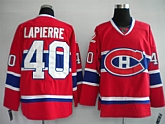 Montreal Canadiens #40 LAPIERRE Red Jerseys