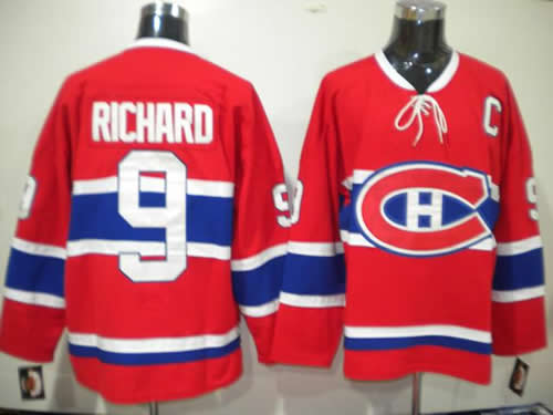 Montreal Canadiens #9 Richard red CH Jerseys,We sell and wholesale Montreal Canadiens #9 Richard red CH Jerseys on line form chian!