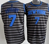 New York Knicks #7 Carmelo Anthony Black Pinstripe Jerseys,baseball caps,new era cap wholesale,wholesale hats