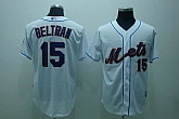 New York Mets #15 Carlos Beltran White Jerseys,baseball caps,new era cap wholesale,wholesale hats