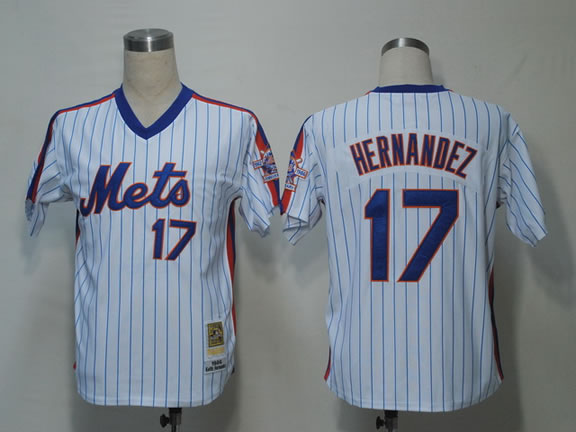 New York Mets #17 Hernandez White Throwback Jerseys,We sell and wholesale New York Mets #17 Hernandez White Throwback Jerseys on line form chian!