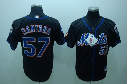 New York Mets #57 Johan Santana Black Jerseys,We sell and wholesale New York Mets #57 Johan Santana Black Jerseys on line form chian!