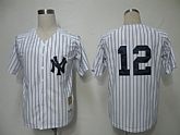 New York Yankees #12 Eduardo Nunez White M&N Jerseys,baseball caps,new era cap wholesale,wholesale hats