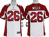 Nike Arizona Cardinals #26 Chris Wells White Game Jerseys