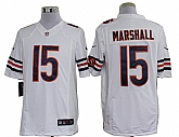 Nike Limited Chicago Bears #15 Brandon Marshall White Jerseys
