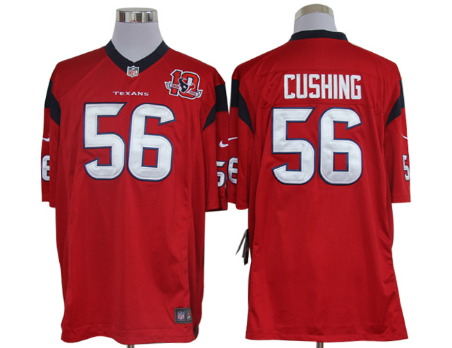Nike Limited Houston Texans #56 Brian Cushing Red 10TH Jerseys,We sell and wholesale Nike Limited Houston Texans #56 Brian Cushing Red 10TH Jerseys on line form chian!