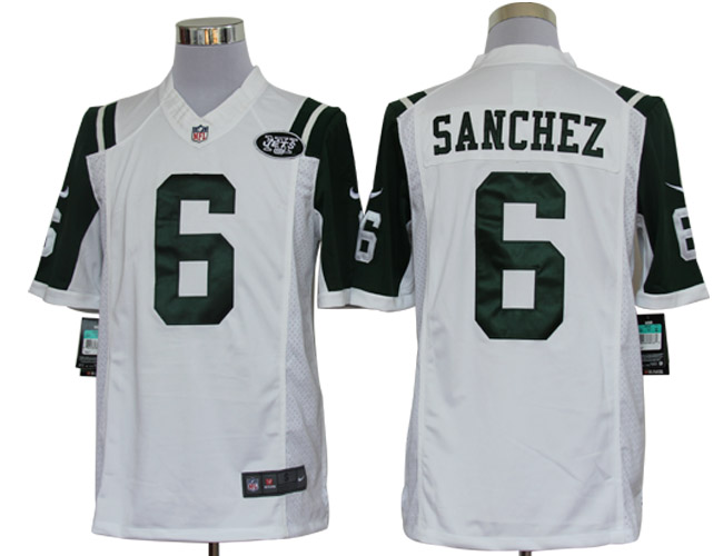 Nike Limited New York Jets #6 Mark Sanchez White Jerseys,We sell and wholesale Nike Limited New York Jets #6 Mark Sanchez White Jerseys on line form chian!