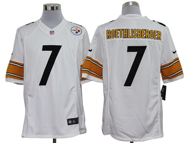 Nike Limited Pittsburgh Steelers #7 Ben Roethlisberger White Jerseys,We sell and wholesale Nike Limited Pittsburgh Steelers #7 Ben Roethlisberger White Jerseys on line form chian!