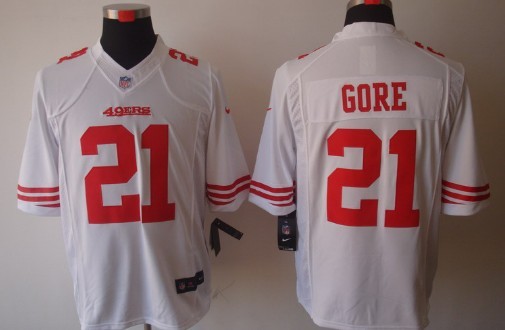 Nike Limited San Francisco 49ers #21 Frank Gore White Jerseys,We sell and wholesale Nike Limited San Francisco 49ers #21 Frank Gore White Jerseys on line form chian!