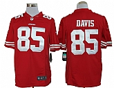 Nike Limited San Francisco 49ers #85 Vernon Davis Red Jerseys