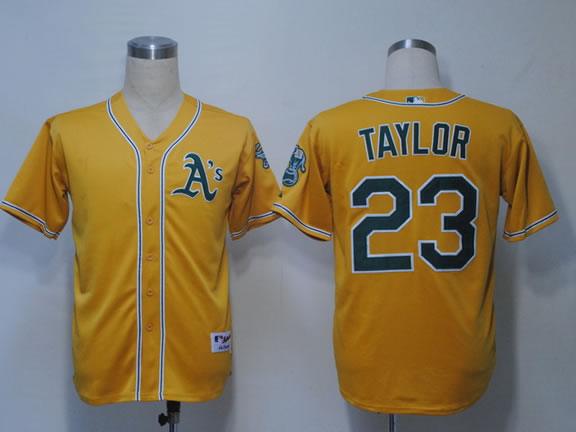 Oakland Athletics #23 Taylor Yellow Jerseys,We sell and wholesale Oakland Athletics #23 Taylor Yellow Jerseys on line form chian!