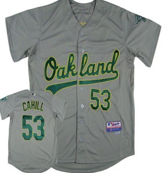 Oakland Athletics #53 Cahill Gray Jerseys,We sell and wholesale Oakland Athletics #53 Cahill Gray Jerseys on line form chian!