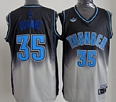 Oklahoma City Thunder #35 Kevin Durant Black And Gray Fadeaway Fashion Jerseys,baseball caps,new era cap wholesale,wholesale hats