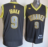 Oklahoma City Thunder #9 Serge Ibaka Black Electricity Fashion Jerseys,baseball caps,new era cap wholesale,wholesale hats