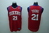 Philadelphia 76ers #21 Thaddeus Young red Jerseys,baseball caps,new era cap wholesale,wholesale hats