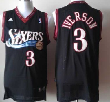 Philadelphia 76ers #3 Allen Iverson Revolution 30 Swingman Black Jerseys,We sell and wholesale Philadelphia 76ers #3 Allen Iverson Revolution 30 Swingman Black Jerseys on line form chian!