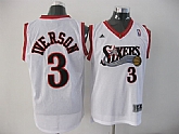 Philadelphia 76ers #3 Iverson White Swingman Jerseys,baseball caps,new era cap wholesale,wholesale hats