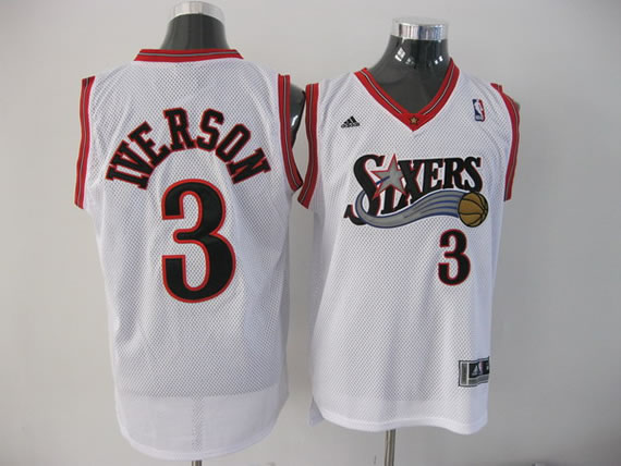 Philadelphia 76ers #3 Iverson White Swingman Jerseys,We sell and wholesale Philadelphia 76ers #3 Iverson White Swingman Jerseys on line form chian!