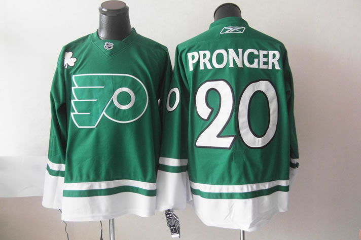 Philadelphia Flyers #20 pronger Green Jerseys,We sell and wholesale Philadelphia Flyers #20 pronger Green Jerseys on line form chian!