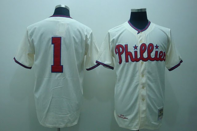 Philadelphia Phillies #1 cream Jerseys,We sell and wholesale Philadelphia Phillies #1 cream Jerseys on line form chian!