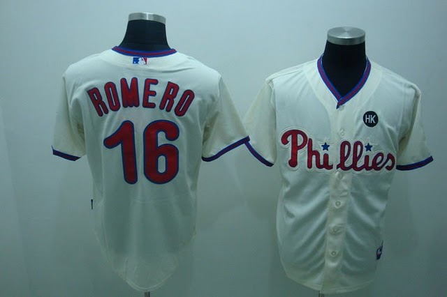 Philadelphia Phillies #16 Romero cream Jerseys,We sell and wholesale Philadelphia Phillies #16 Romero cream Jerseys on line form chian!