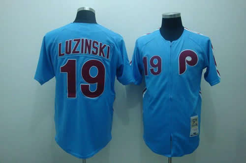 Philadelphia Phillies #19 Luzinski m&n blue Jerseys,We sell and wholesale Philadelphia Phillies #19 Luzinski m&n blue Jerseys on line form chian!