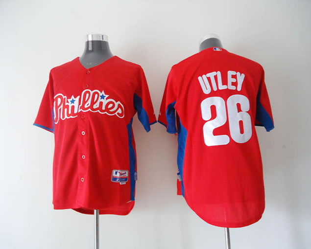 Philadelphia Phillies #26 Utley Red Jerseys,We sell and wholesale Philadelphia Phillies #26 Utley Red Jerseys on line form chian!