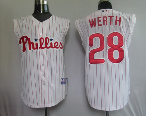 Philadelphia Phillies #28 Werth white with red pinstripe new Jerseys,We sell and wholesale Philadelphia Phillies #28 Werth white with red pinstripe new Jerseys on line form chian!