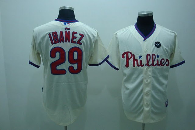 Philadelphia Phillies #29 Raul Ibanez cream Jerseys,We sell and wholesale Philadelphia Phillies #29 Raul Ibanez cream Jerseys on line form chian!