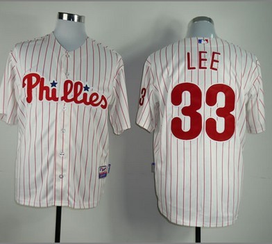 Philadelphia Phillies #33 lee white with red pinstripe Jerseys,We sell and wholesale Philadelphia Phillies #33 lee white with red pinstripe Jerseys on line form chian!