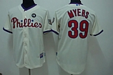 Philadelphia Phillies #39 Brett Myers Cream Jerseys