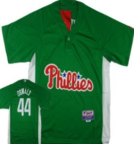 Philadelphia Phillies #44 Oswalt Green Jerseys,We sell and wholesale Philadelphia Phillies #44 Oswalt Green Jerseys on line form chian!