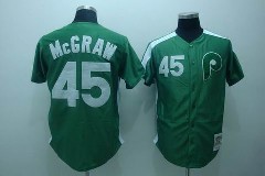 Philadelphia Phillies #45 Tug McGraw green Jerseys,We sell and wholesale Philadelphia Phillies #45 Tug McGraw green Jerseys on line form chian!
