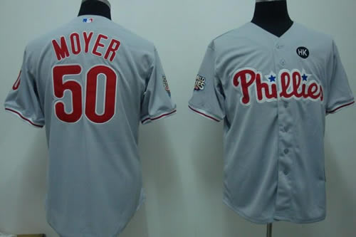 Philadelphia Phillies #50 Jamie Moyer grey Jerseys,We sell and wholesale Philadelphia Phillies #50 Jamie Moyer grey Jerseys on line form chian!