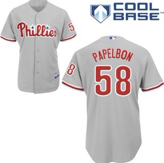 Philadelphia Phillies #58 Jonathan Papelbon Gray Jerseys,We sell and wholesale Philadelphia Phillies #58 Jonathan Papelbon Gray Jerseys on line form chian!