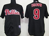 Philadelphia Phillies #9 Brown Black Jerseys,baseball caps,new era cap wholesale,wholesale hats