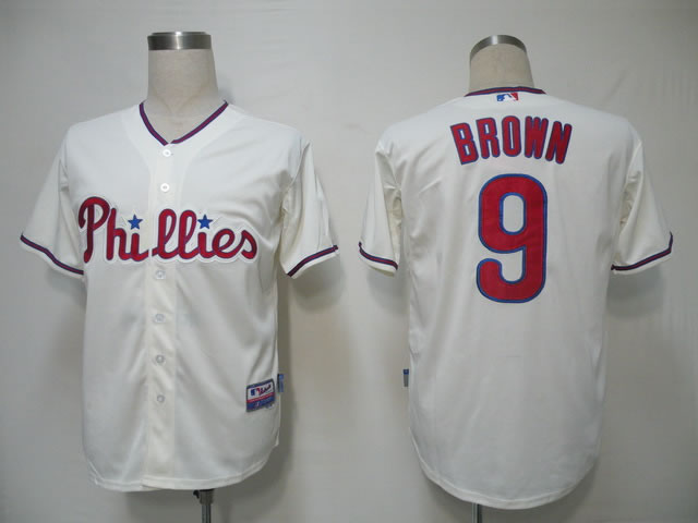 Philadelphia Phillies #9 Brown Cream Cool Base Jerseys,We sell and wholesale Philadelphia Phillies #9 Brown Cream Cool Base Jerseys on line form chian!