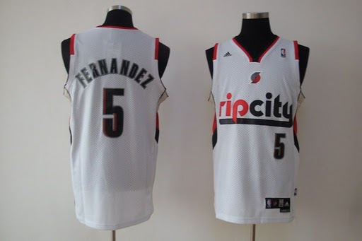 Portland TrailBlazers #5 Fernandez white Jerseys,We sell and wholesale Portland TrailBlazers #5 Fernandez white Jerseys on line form chian!