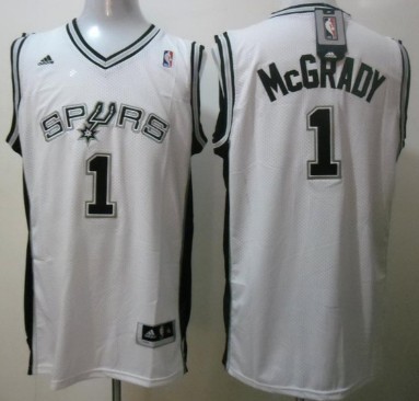 San Antonio Spurs #1 Tracy McGrady White Swingman Jerseys,We sell and wholesale San Antonio Spurs #1 Tracy McGrady White Swingman Jerseys on line form chian!
