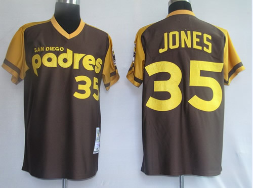 San Diego Padres #35 Jones Brown Throwback Jerseys,We sell and wholesale San Diego Padres #35 Jones Brown Throwback Jerseys on line form chian!