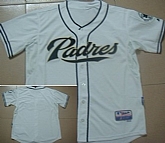 San Diego Padres Blank 2012 White Jerseys,baseball caps,new era cap wholesale,wholesale hats