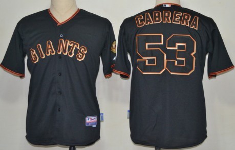 San Francisco Giants #53 Melky Cabrera Black Jerseys,We sell and wholesale San Francisco Giants #53 Melky Cabrera Black Jerseys on line form chian!
