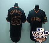 San Francisco Giants #55 tim lincenum black world series Jerseys,baseball caps,new era cap wholesale,wholesale hats