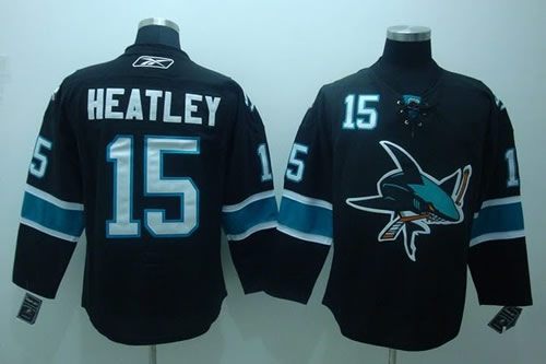 San Jose Sharks #15 Heatley black Jerseys,We sell and wholesale San Jose Sharks #15 Heatley black Jerseys on line form chian!