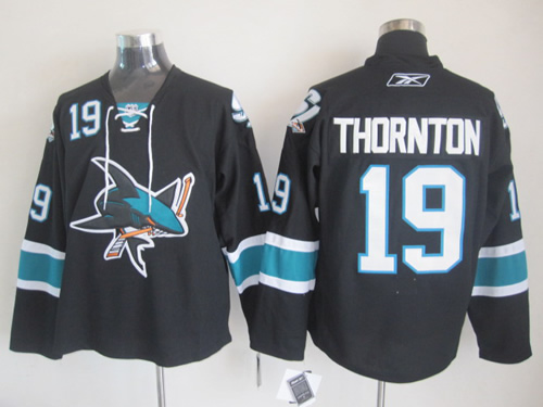 San Jose Sharks #19 thornton black Jersey,We sell and wholesale San Jose Sharks #19 thornton black Jersey on line form chian!